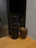 Kit Termo Negro 750ml + Mate ranchero Marrón