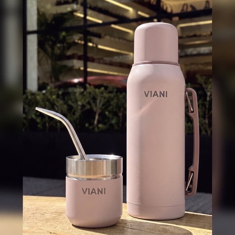 Termo VIANI Rosa Classic 1LT + Mate de regalo