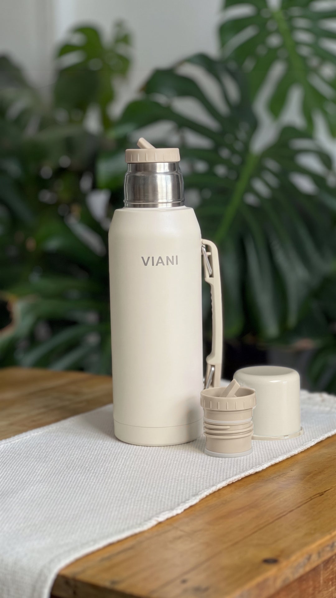 Termo VIANI Beige Classic 1LT + Mate de regalo