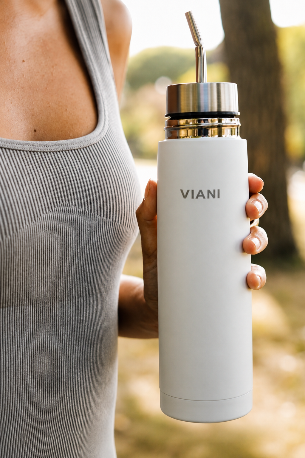 Mate Autocebante VIANI 500ml Blanco
