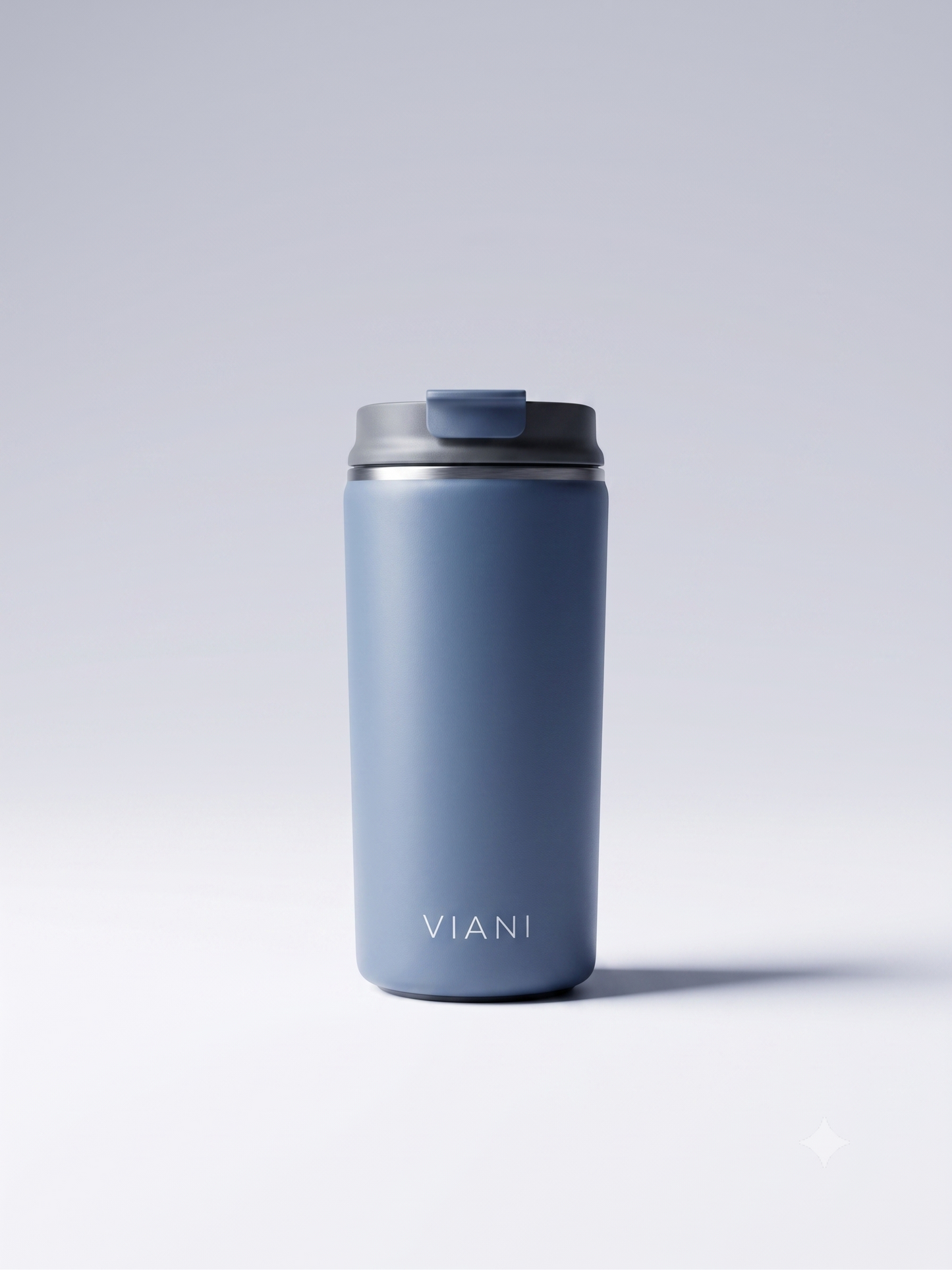 Vaso térmico MugsCafe VIANI azul de 355 ml en acero inoxidable