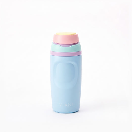 Botella Hydra VIANI celeste de frente