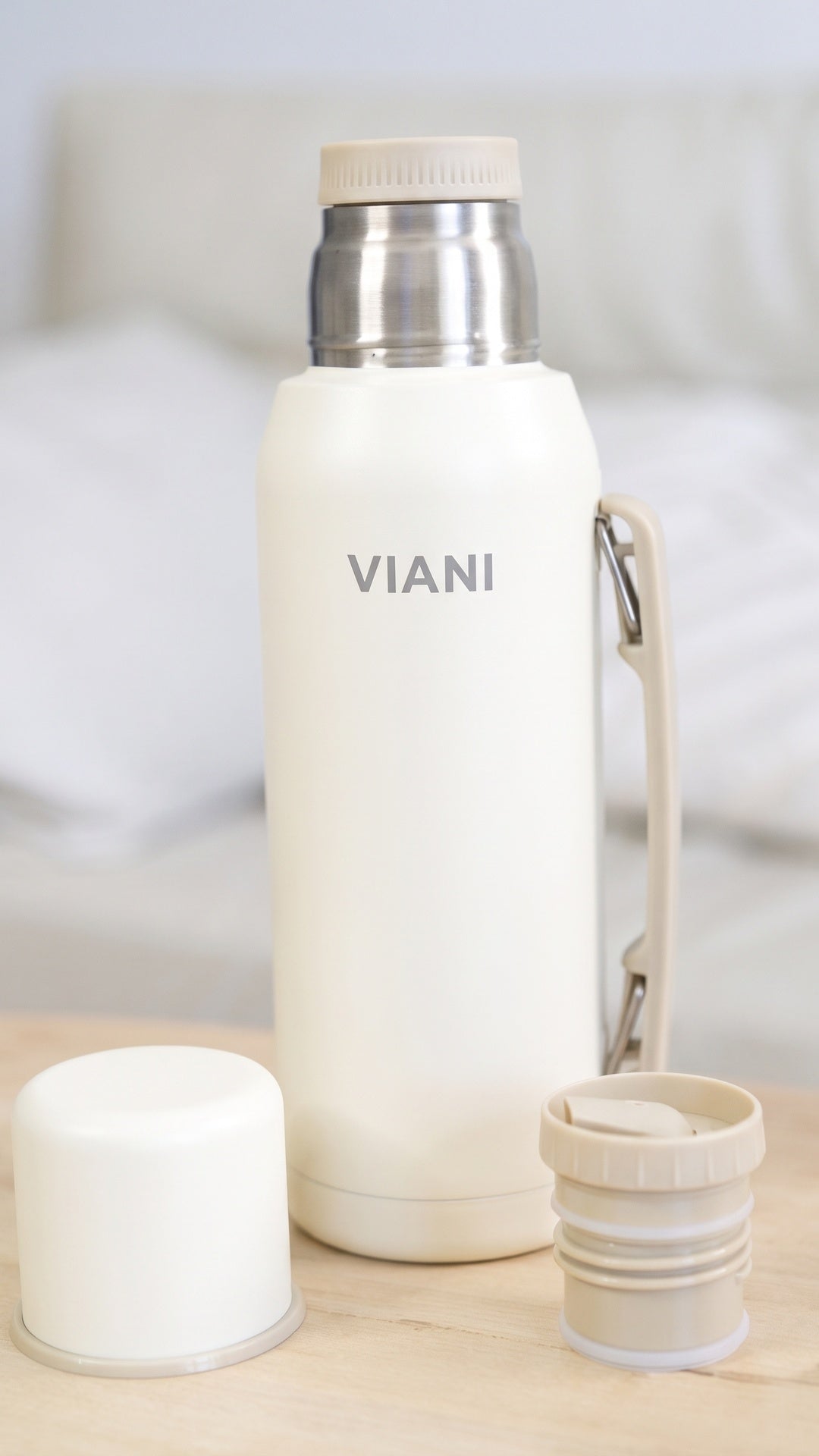 Termo VIANI Beige Classic 1LT + Mate de regalo