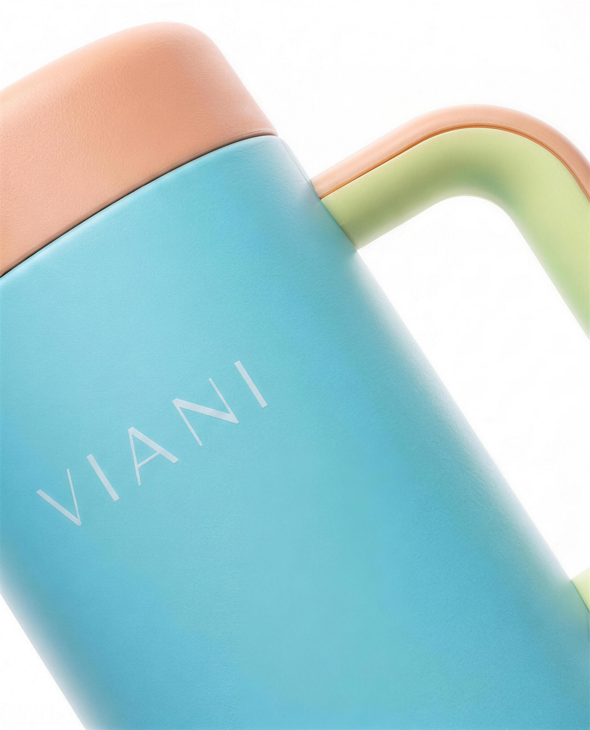 Botella retro VIANI verde - logo