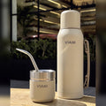 Termo VIANI Beige Classic 1LT + Mate de regalo